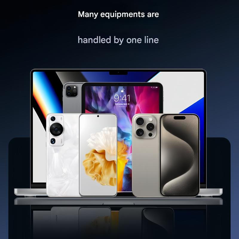 Basemo 240W Fast Charging Cable with Invisible Phone Stand – Type-C Black - Image 8