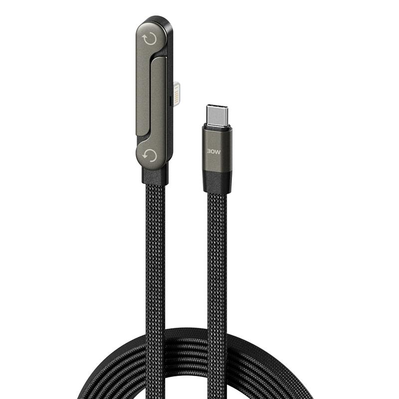 Basemo 240W Fast Charging Cable with Invisible Phone Stand – Type-C Black - Image 11